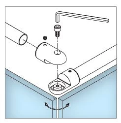 Rohrverbinder für Rohr Ø 19,0 mm, variabel, 400312019xx