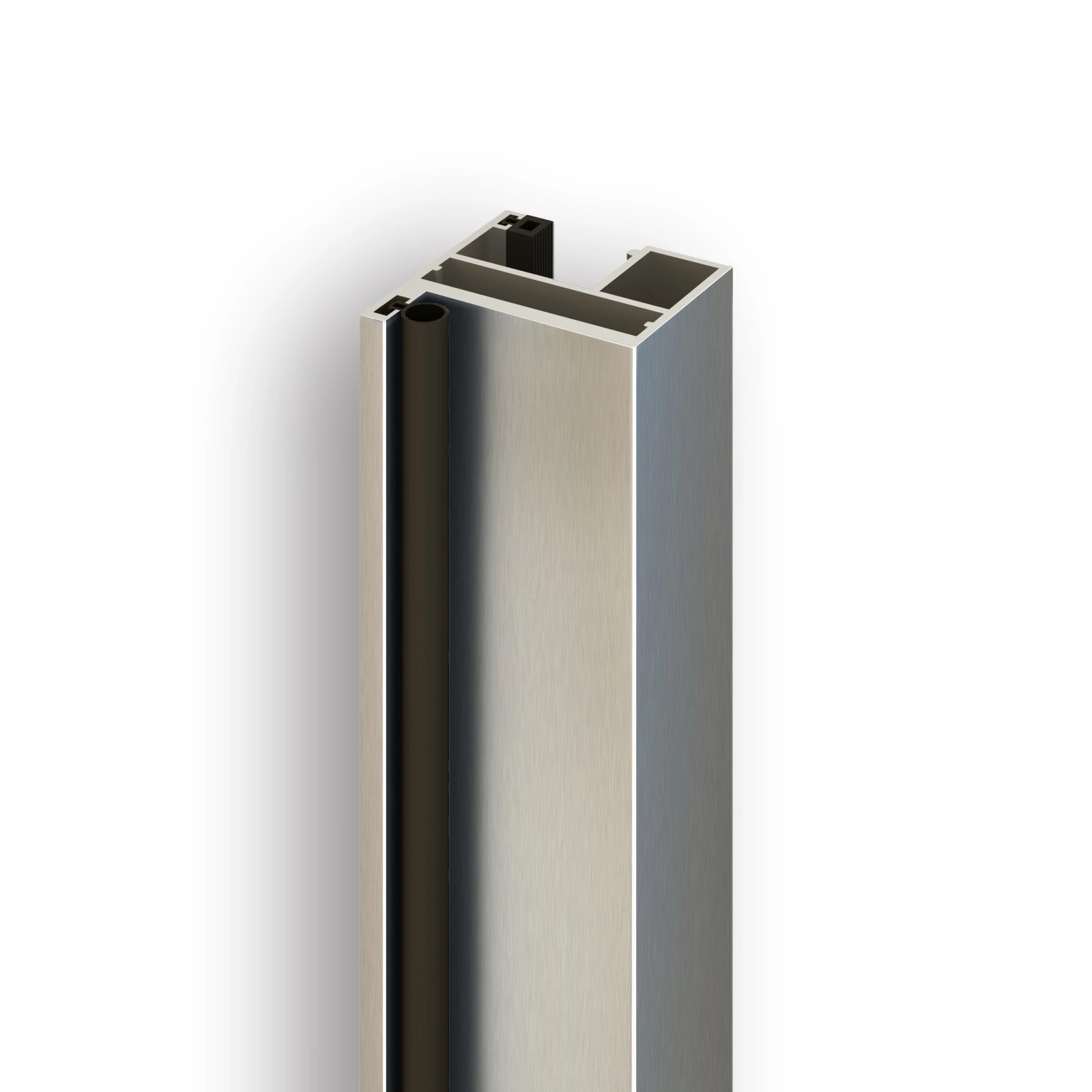 Aluminium Zargenprofil mit Dichtungen, 5500 mm, 77495252xxx-xx