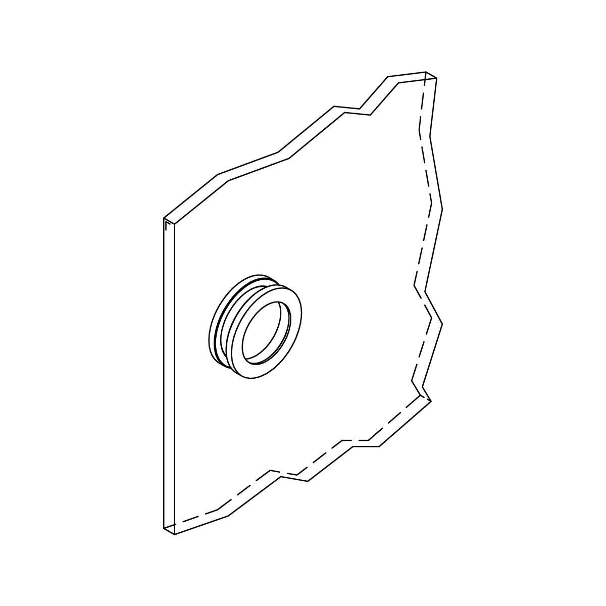 Griffmuschel für Glastür, 470103060xx
