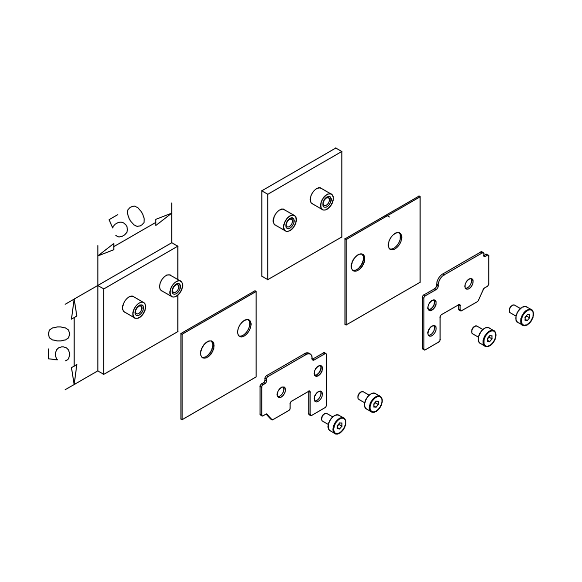 Endkappen für Laufschiene Willemine, 461860000xx